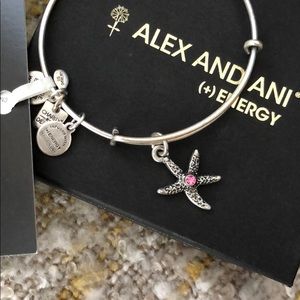 Alex and Ani Jewelry - NIB Alex and Ani starfish bracelet with pink gem Alex and Ani Jewelry - NIB Alex and Ani starfish bracelet with pink gem